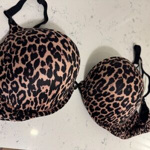 Victoria Secret Push Up size 36 DD Cheetah Print and Black Lace available